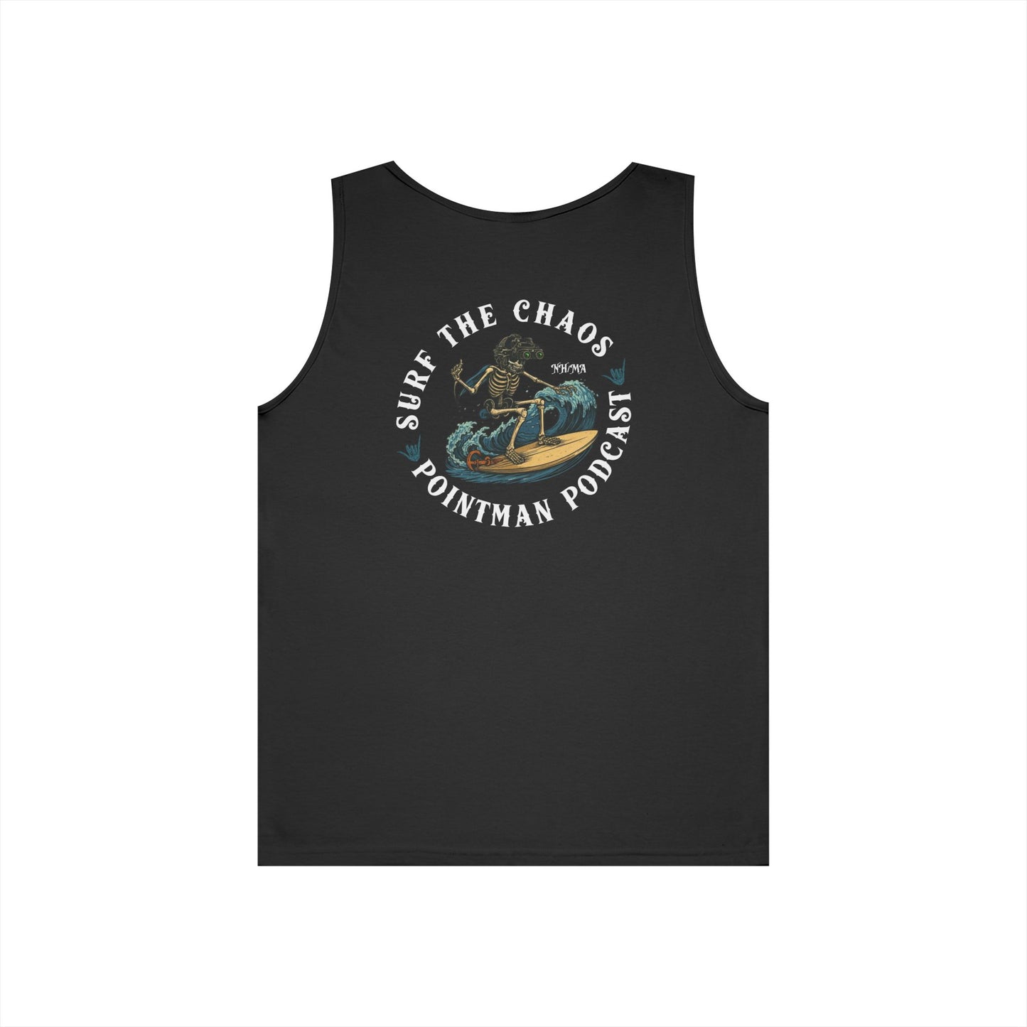 Surf the Chaos Tank Top- Black