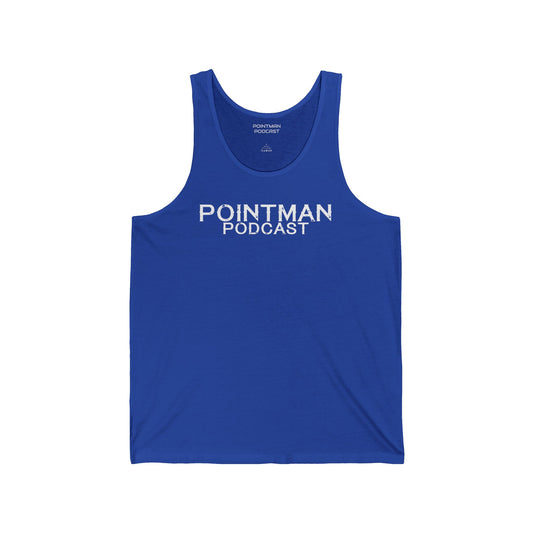 Pointman Podcast Tank Top- Blue